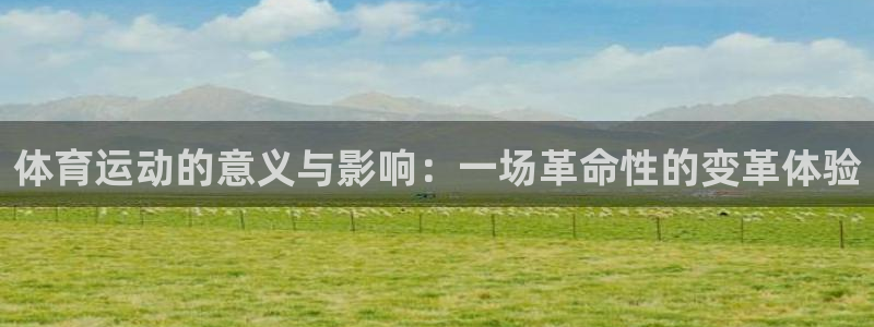 3377体育官网：体育运动的意义与影响：一场革命性的变革体验