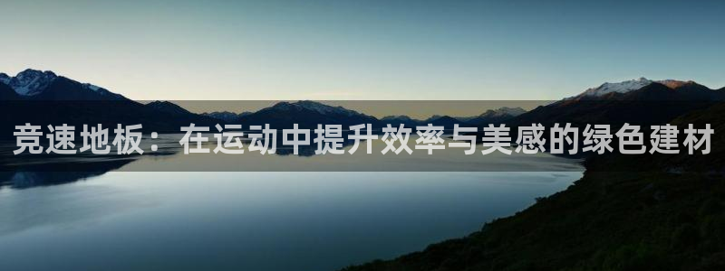 3377体育(中国)官方网站：竞速地板：在运动中提升效率与美感的绿色建材