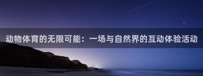 3377体育中国官方网站入口：动物体育的无限可能：一场与自然界的互动体验活动